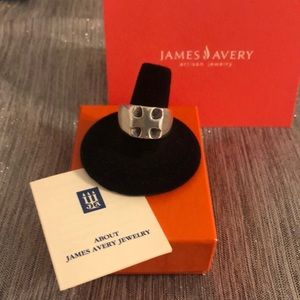 JAMES AVERY Sz 10 Authentic Retired (Rare) Sterling Silver “Signet” Ring !!  😳